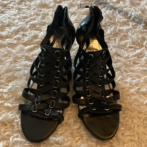 I.N.C wedge black sandals - 8M - Picture 1 of 6